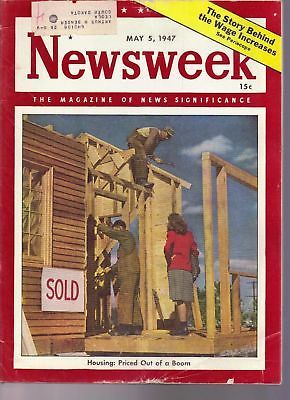 Newsweek Housing Priced Out of a Boom April 28, 1947 - $14.84