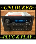 UNLOCKED 02-03 Chevy Trailblazer GMC Envoy CD Cassette Radio Factory OEM... - $196.02