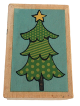 Studio G Rubber Stamp Christmas Tree Star Holiday Card Making Scrapbooki... - $4.99