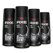 AXE Black Mens Body Spray Deodorant 48hr Odor Protection Frozen Pear &amp; Cedarwood - £27.39 GBP