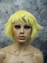 Yellow Feathered Cosplay Wig Edgy Layered Shag Comic Anime Pixie Fairy X... - $262.93 MXN