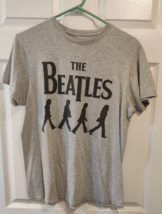 The Beatles T-Shirt Heather Grey Mens Unisex Sz Medium-1960&#39;s John Lennon - £7.81 GBP