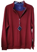 Tailorbyrd Collection 1/4 zip Sweater, Medium Burgundy, - £19.39 GBP