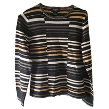Dockers Women&#39;s Striped Long Sleeve Sweater - $12.60