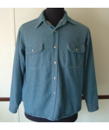 Fieldmaster blue button shirt size L 16 -16 1/2 soft heavy fabric - €21,46 EUR