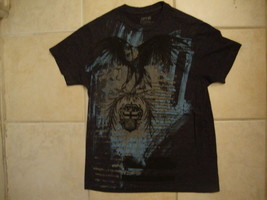 Apt. 9 Eagle Crow Bird Crest Artwork Soft Dark Gray T Shirt S - $17.17
