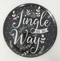 Nantucket Dist. 8&quot; Melamine Ware Holiday Plate - New - Jingle All the Way - £7.77 GBP