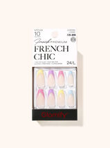ABNY GLAMIFY FRENCH CHIC 10 DAY WEAR 24 NAILS COFFIN LONG #NTFC08 - $5.49