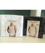 Calvin Klein Classic Fit Ribbed Muscle Tee Shirt M Men&#39;s 3pack Black,White - $570.99 MXN