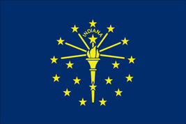 Indiana State 10&#39; x 15&#39; Nylon Flag - £289.24 GBP