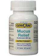 Gericare Mucus Relief Guaifenesin Expectorant  400mg 100 Ct. Compare to ... - €11,18 EUR Gericare Mucus Relief Guaifenesin Expectorant  400mg 100 Ct. Compare to ... - €11,18 EUR