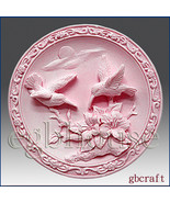 2D Silicone Soap Mold â€“ Birds in Scarlet Pimpernel garden - $26.00