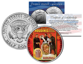 HARRY HOUDINI * Milk Can Escape * Magician JFK Kennedy Half Dollar U.S. ... - £6.73 GBP