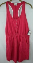 ORageous Womens Henley Racer Tank Coverup Size L Pink New W/ Tags - £7.36 GBP