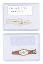 Charles E Wilson Signed Vintage Cigar Wrapper Label JSA General Electric... - £118.54 GBP