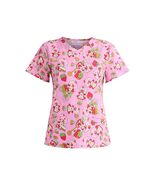 Strawberry Shortcake Women's Scrub Top, Pink Size M - $24.74