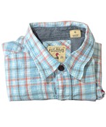 Red Head Mens Large Light Blue Plaid Shirt Short Sleeve Camping Western - $424.20 MXN