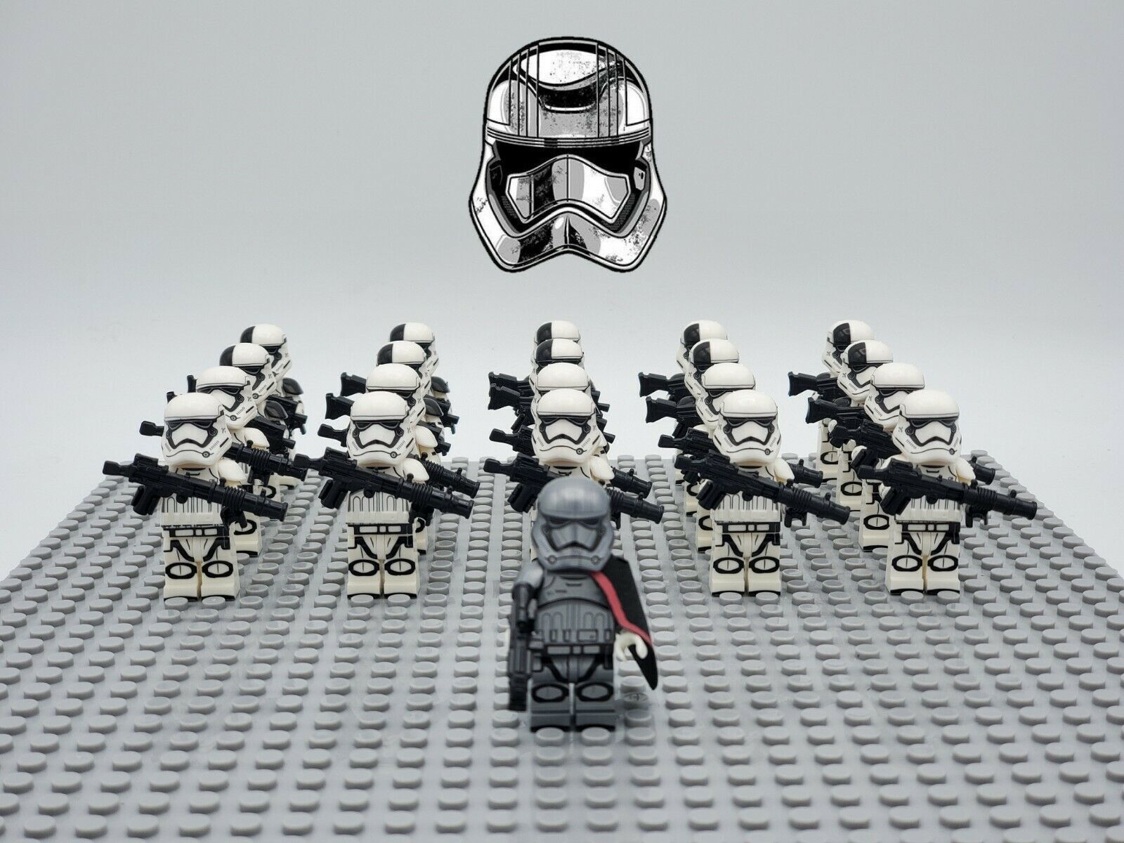 Star Wars 21 Custom Minifigures Captain Phasma First Order Stormtroopers
