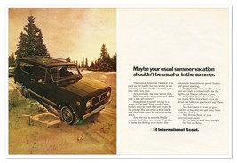 Print Ad International Scout You Just Go Vintage 1973 2-Page Advertisement - £9.81 GBP