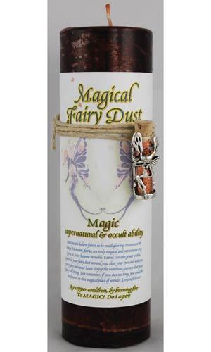 Magic Pillar Candle with Fairy Dust Necklace - $25.00