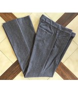 THEORY Low-Rise Gray Pinstripe Stretch Wool Blend Boot Cut Dress Pants (... - $40.07 CAD