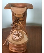 Vtg Hand Made Ceramic Shoe Platform Boot Vase Holder Country Cobbler Mod... - €30,09 EUR