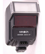 Minolta Maxxum 2800 AF Flash-w Case-Shoe Mount-Vtg-Camera Acc-Made in Japan - £17.45 GBP