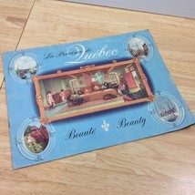 Quebec Canada Travel Guide Full Color History Tourism Souvenir 1950s Vin... - $18.69