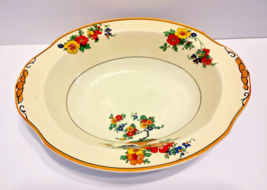 W. H. Grindley Carnival Oval Vegetable Serving Bowl Circa 1925 Flowers E... - £38.92 GBP