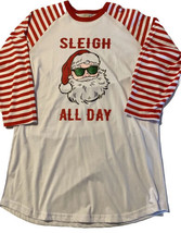 Unisex Santa Sleigh All Day Raglan T XL 22 In Armpit To Armpit Length 34 Inch - £19.67 GBP