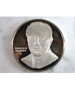 Sterling Silver President Franklin D. Roosevelt Collectible Coin E6854 - €38,68 EUR