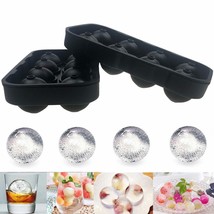 Silicone Ice Cube Trays Combo Round Ice Ball Spheres Ice Cube Tray Mold (8 Round - $25.99