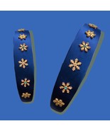 Satin Blue Headband with Snowflake Rhinestones - $398.04 MXN