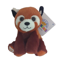 Build A Bear Mini Beans Red Panda  6&quot; Plush BAB Stuffed Toy Brown NEW w/ Tag - $19.59