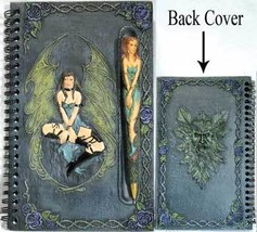 Green Fairy with Pen Sketchbook Book of Shadows New - $24.95