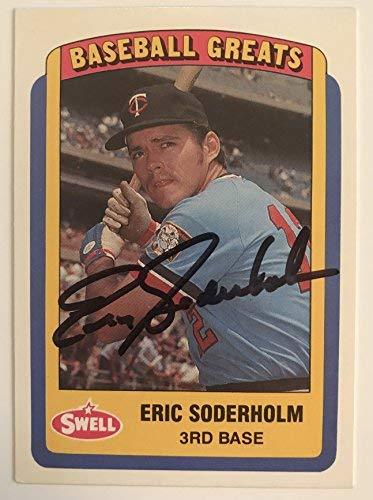 Eric Soderholm Signed Autographed 1990 Swell Greats Baseball Card - Minn... - $15.00