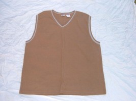 ARIZONA Mens brown sleeveless V- Neck Sweater  Brown  casual V neck swea... - £6.47 GBP