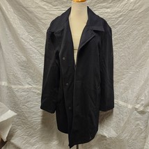 NWT Pendleton Men&#39;s 100% Wool Black Coat with Acetate Lining, Size L - £260.35 GBP