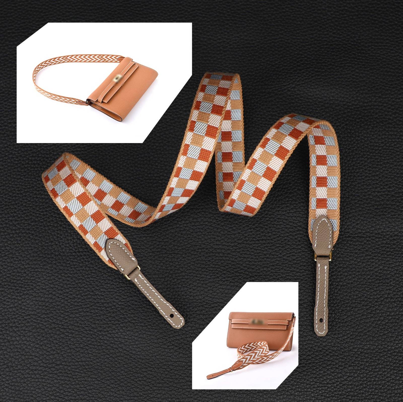 2.5cm width Cavans wallet shoulder strap or crossbody strap for constance
