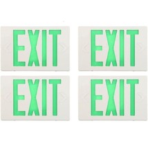 4 Pack Of LED Spectsun EXIT Sign Light, Hardwired, GREEN Color, Commericial - $1,226.31 MXN