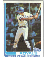 1982 Topps Cesar Geronimo Kansas City Royals #693 Baseball Card - £1.54 GBP