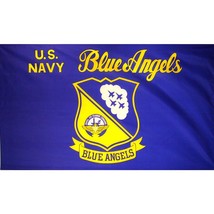 U.S. Navy Blue Angels Flag with Grommets 3ft x 5ft - £11.04 GBP
