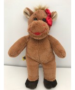Build a Bear Cow Moose Holly Plush Brown Stuffed Animal Girl Red Bow 10 ... - $18.45 CAD