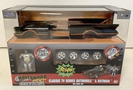 NEW Jada Toys 30873 Batman 1966 TV Series BATMOBILE 1:24 Scale Vehicle w/Figures - £29.71 GBP