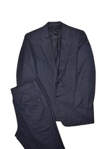 Hickey Freeman Suit Mens 41S Navy Pencil Stripe Jacket Pants Wool Bespok... - £105.67 GBP