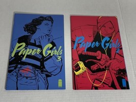 Image Comics PAPER GIRLS 2 &amp; 3 Brian Vaughan Cliff Chiang bagged and boarded - £15.20 GBP