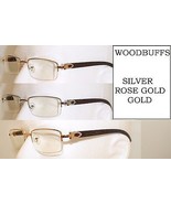 WOOD BUFFS SUNGLASSES GLASSES ROSE GOLD SILVER GOLD METAL FRAME SUNNIES - $567.13 MXN