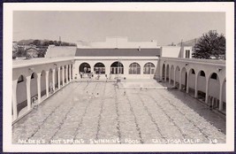 Calistoga CA Aalder&#39;s Hot Spring Swimming Pool RPPC Postcard - £12.44 GBP