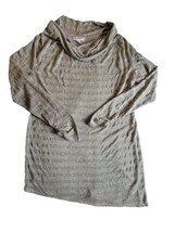 NWT Motherhood Maternity Sz XL Cowl Neck Long Sleeve Striped Lightweight Shimmer - £27.24 GBP