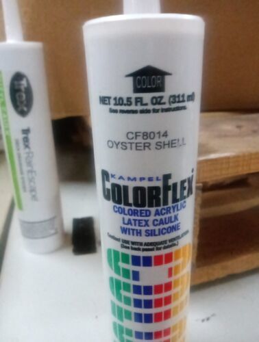 ColorFlex Acrylic Latex Caulk Silicone. Oyster Shell,  1036 - $13.50